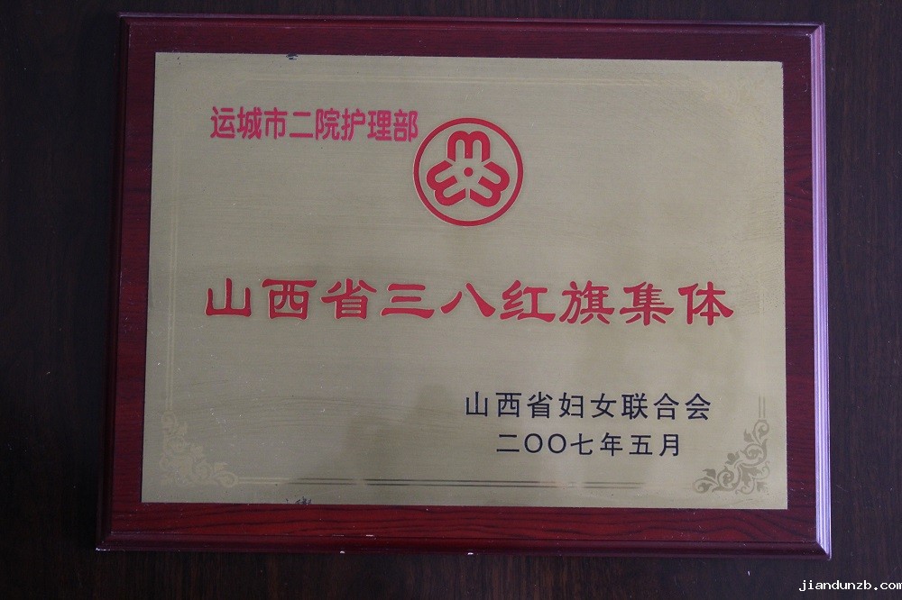 2007年，“山西省三八红旗集体”